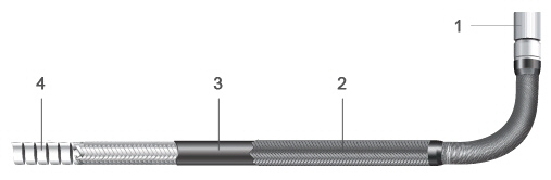 Insertion tube resists crushing and abrasion